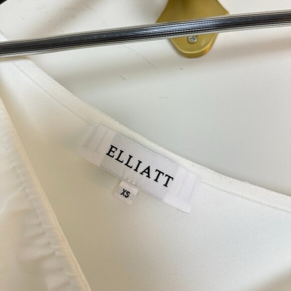 ELLIATT Vienna Ruched One-shoulder Gown in White Size X-Small - Picture 4 of 7